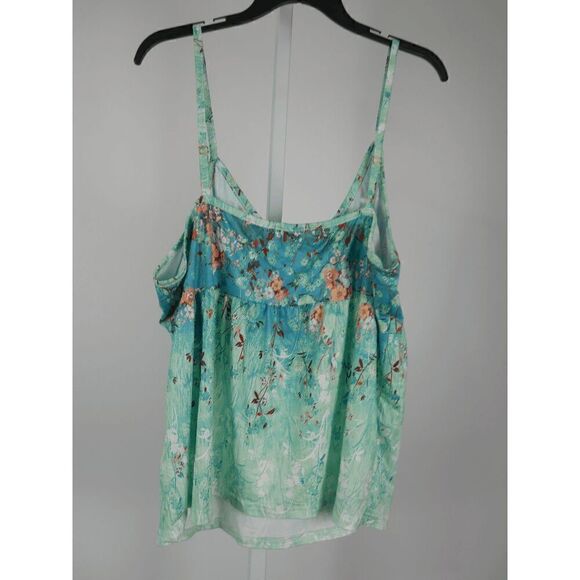 Women's Floral Printed Spaghetti Straps Top 2XL - Picture 3 of 7